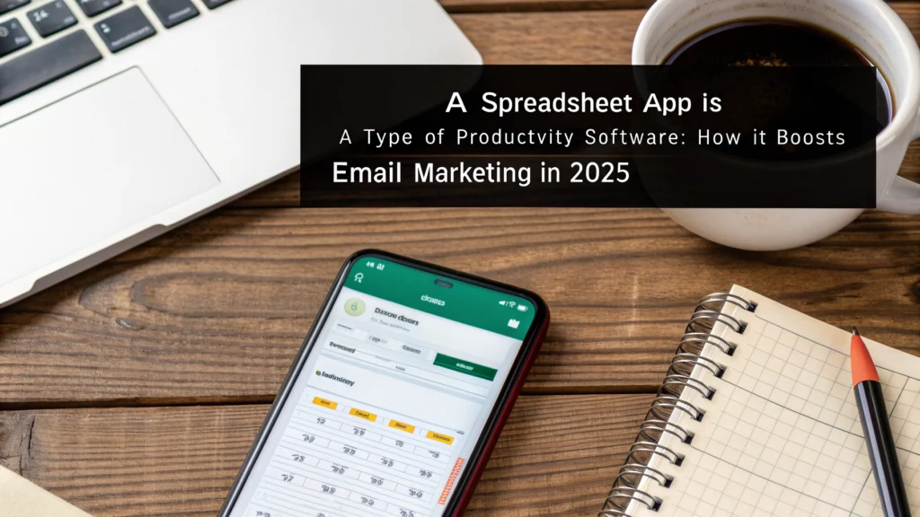 a spreadsheet app is a type of productivity software