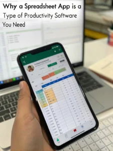 a spreadsheet app is a type of productivity software.