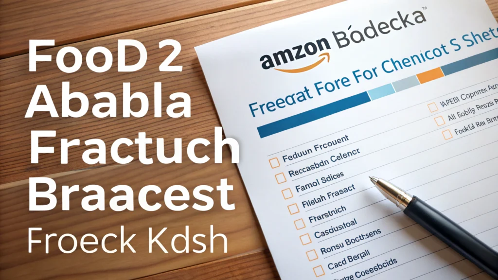 amazon fba product research checklist
