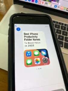 iphone productivity folder