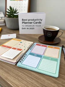 productivity planner cards