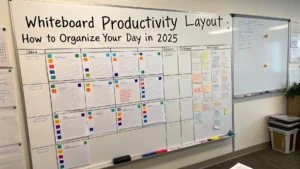 whiteboard productivity layout