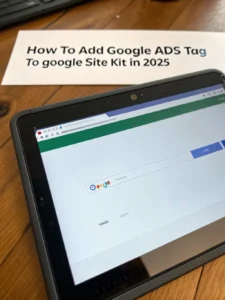 add google ads tag to google site kit