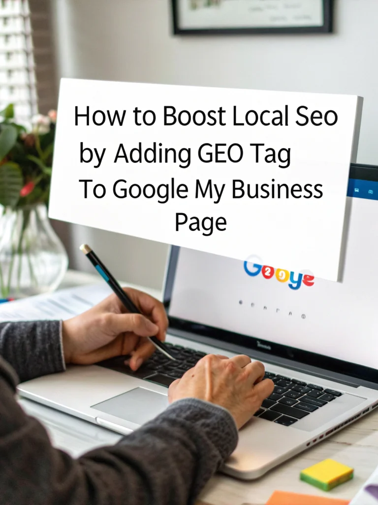 adding geo tag to google my business page