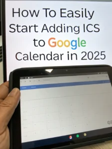 adding ics to google calendar