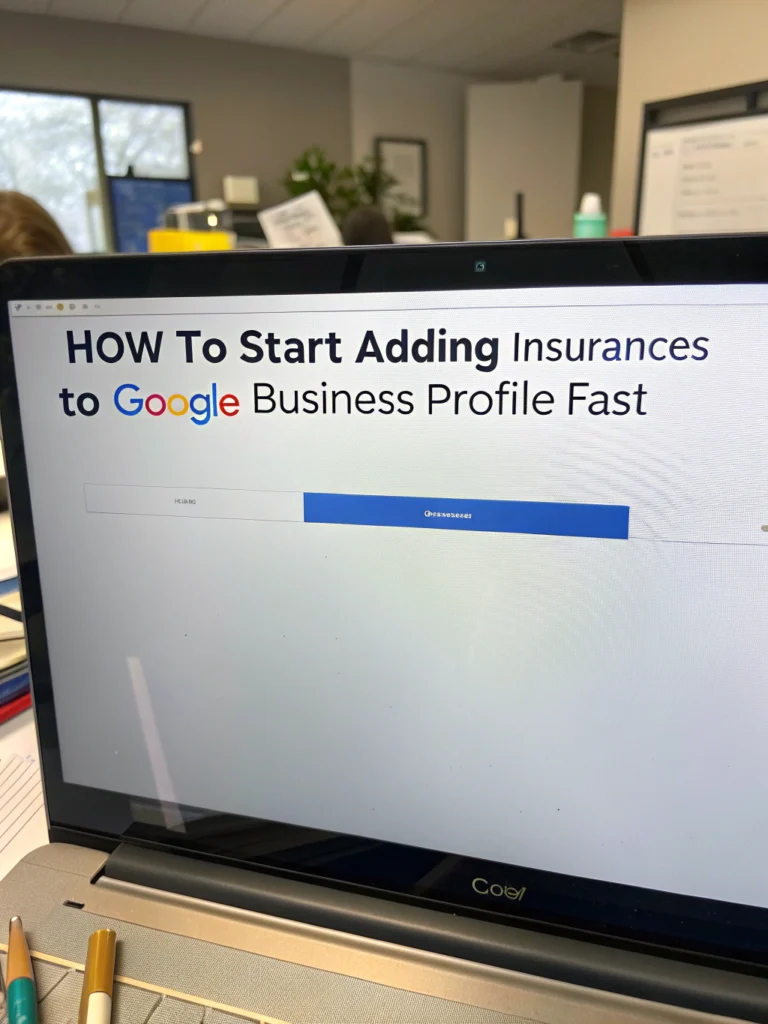 adding insurances to google business profile