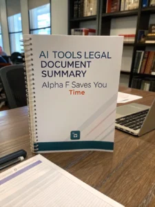 ai tools legal document summary alpha f
