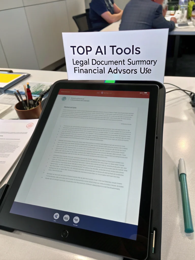 ai tools legal document summary financial advisors
