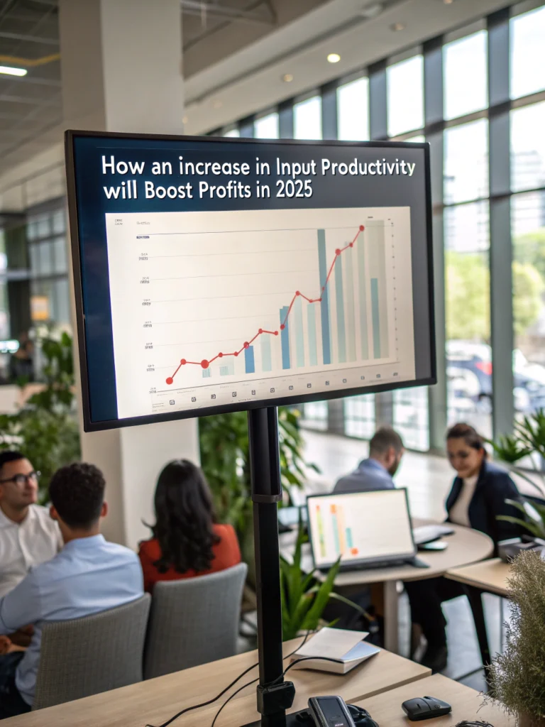 an increase in input productivity will