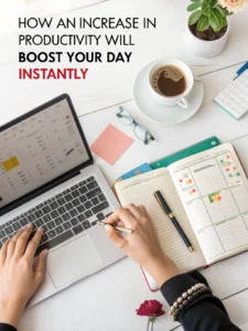 an increase in productivity will