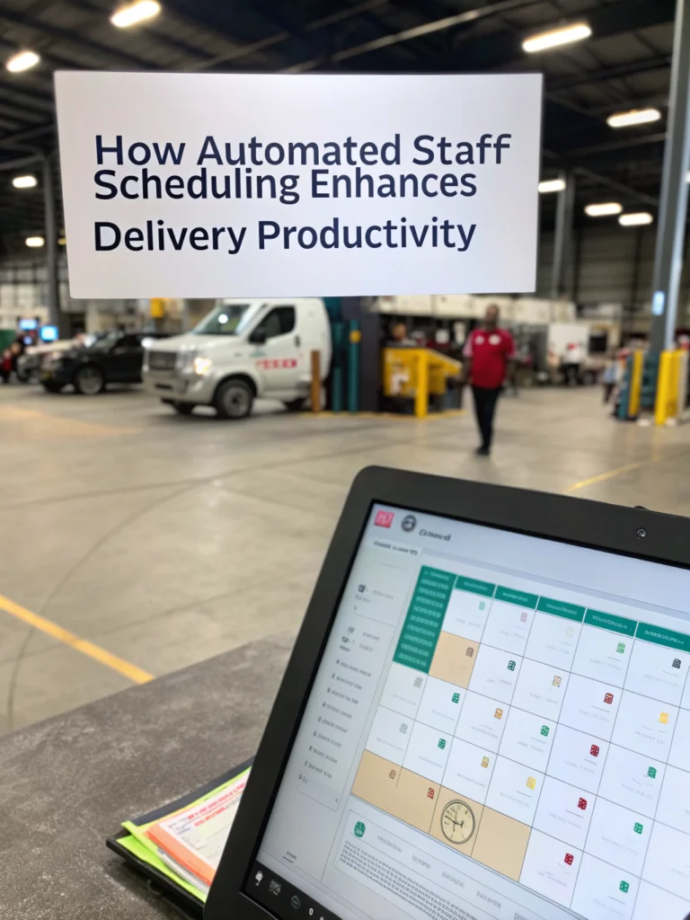 automated staff scheduling to enhance delivery productivity