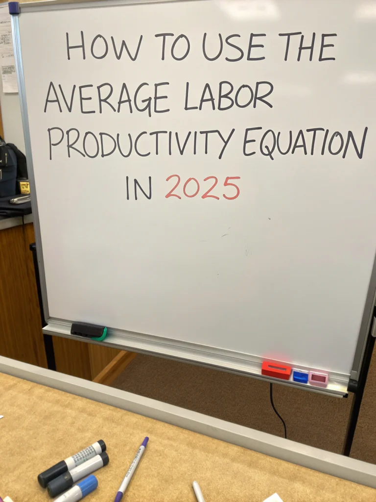 average labor productivity equation