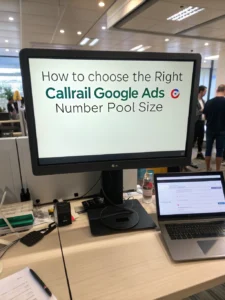 callrail google ads number pool size