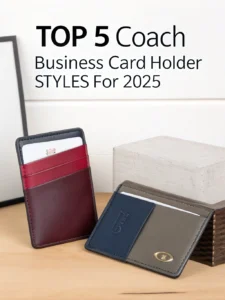 coach business card holder
