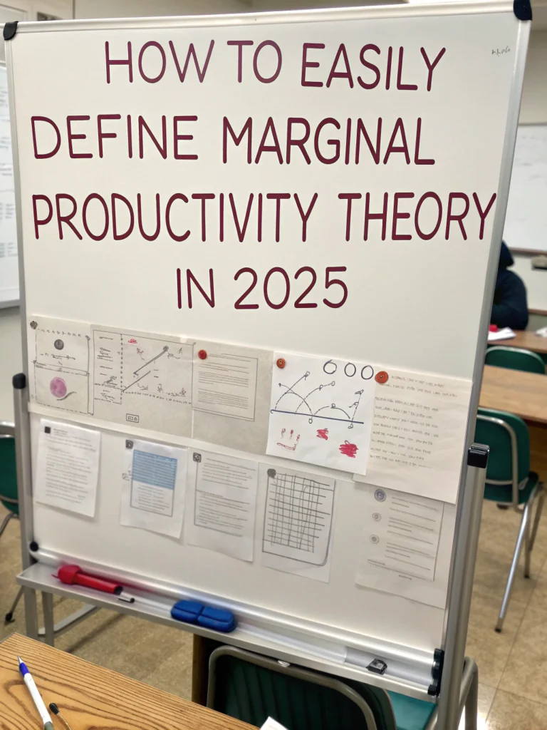 define marginal productivity theory