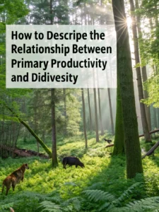 describe the relationship between primary productivity and biodiversity.