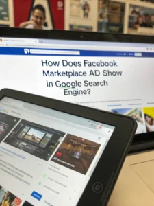 does facebook marketplace ad show in google search engine