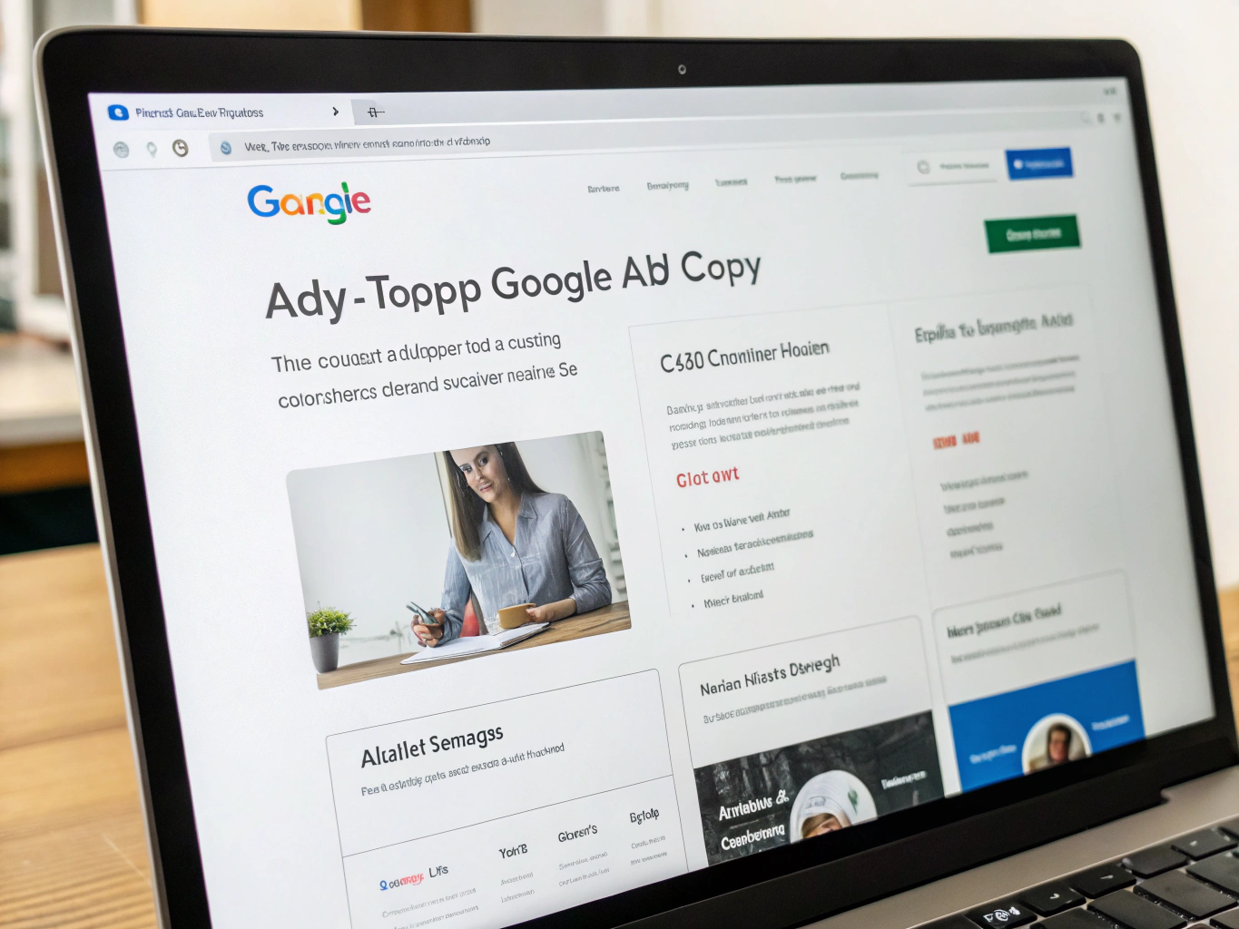 Google Ads Ad Copy Template Ingredients