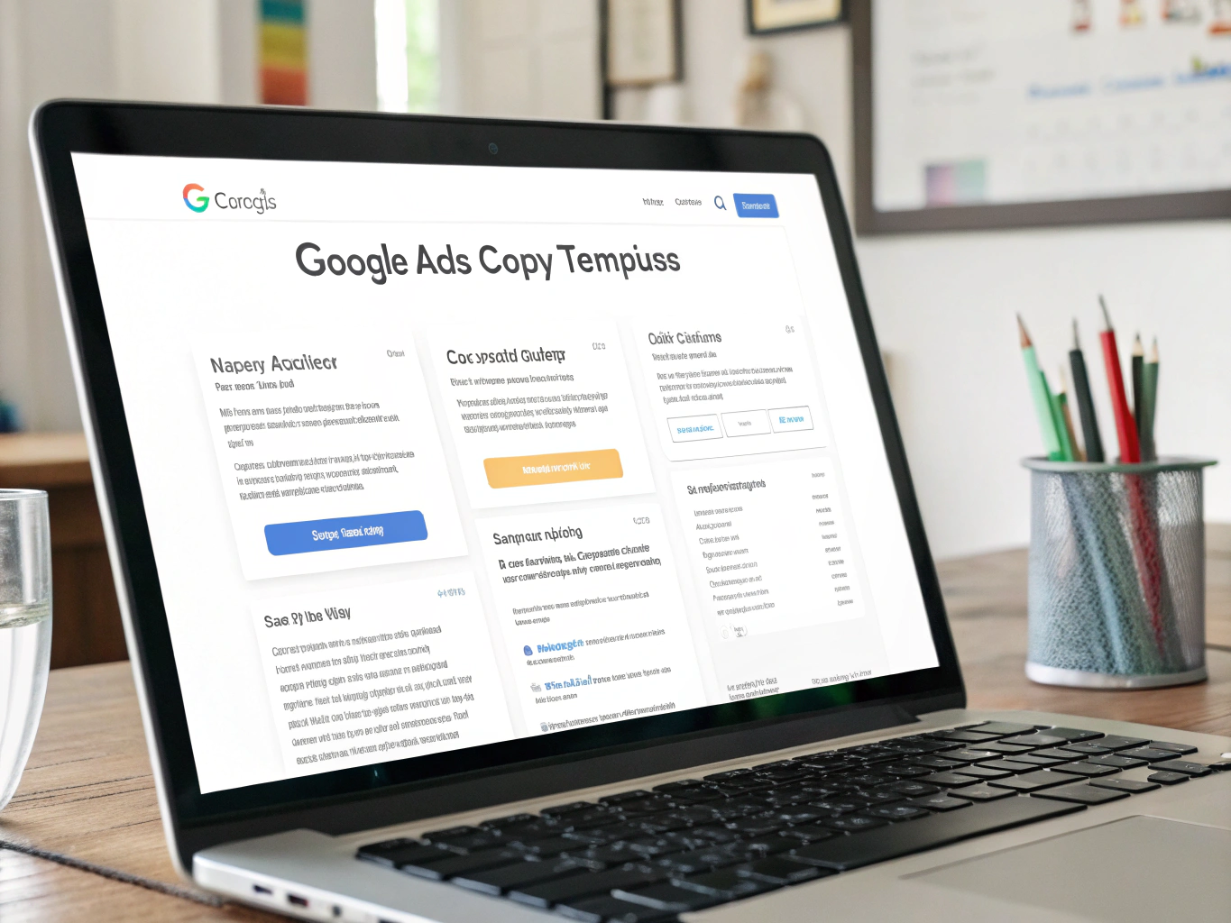 Google Ads Copy Template Ingredients
