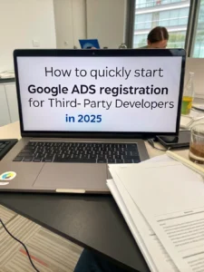 google ads 注册为三方开发者