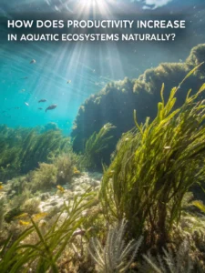 how does productivity increase in aquatic ecosystems