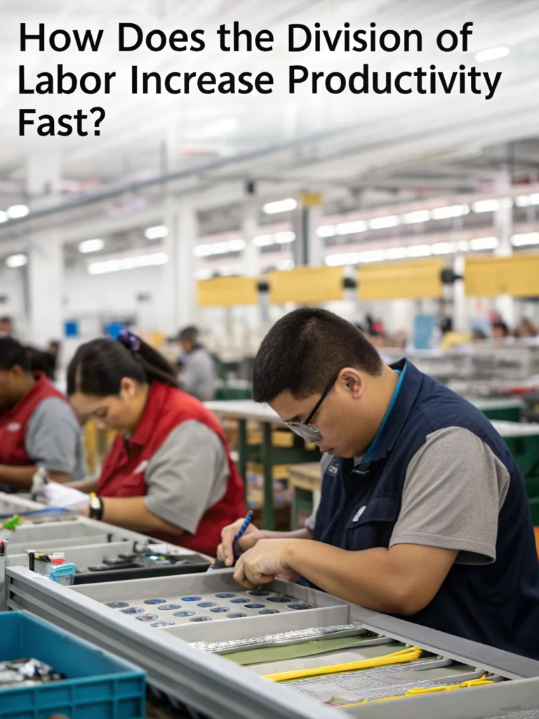 how does the division of labor increase productivity