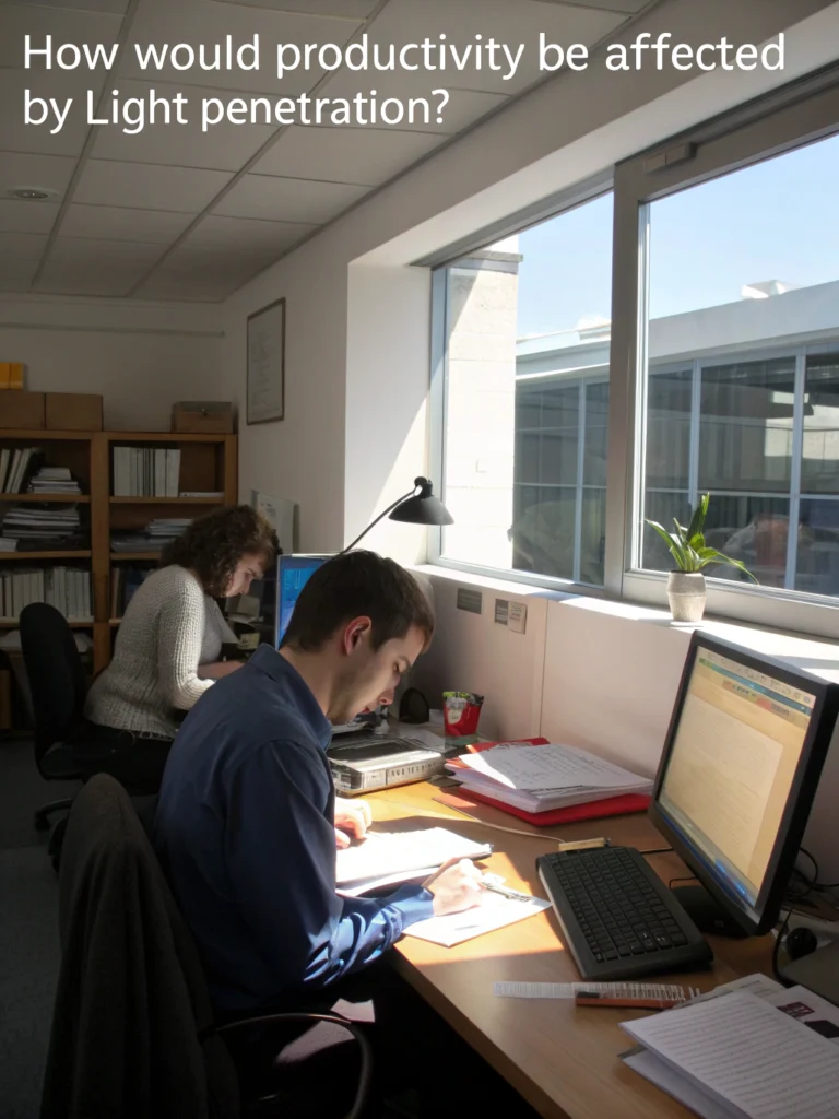 how would productivity be affected by light penetration
