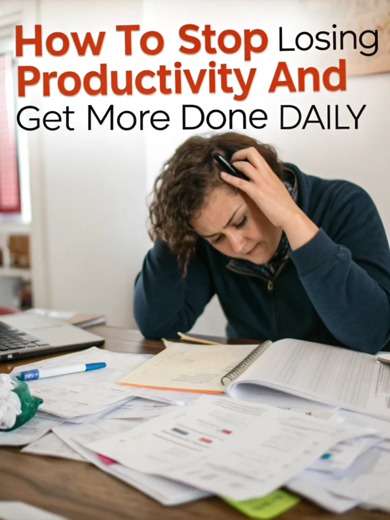 losing productivity
