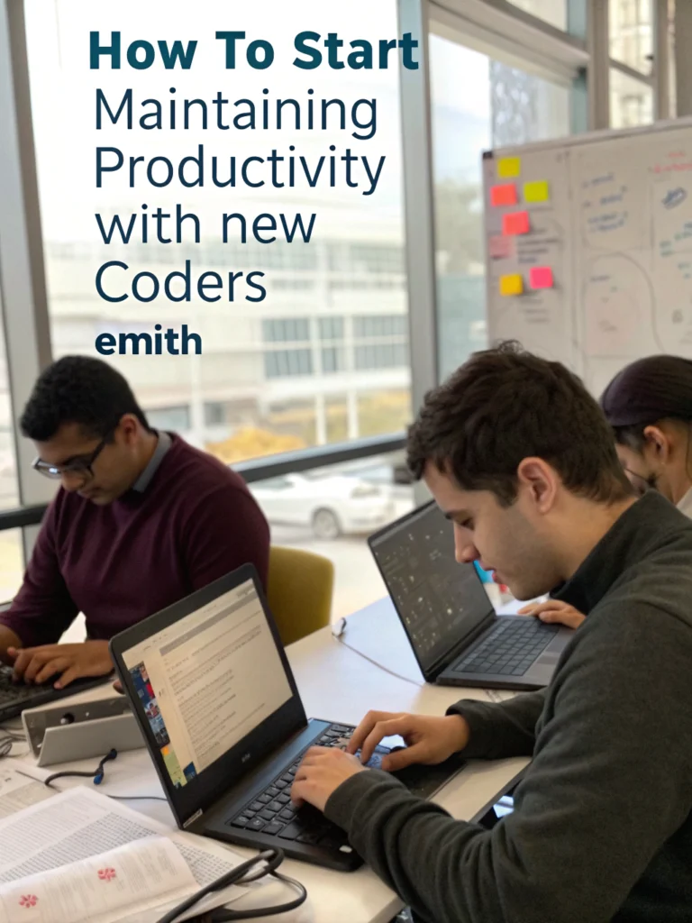 maintaining productivity with new coders emith