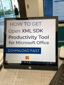 open xml sdk productivity tool for microsoft office download