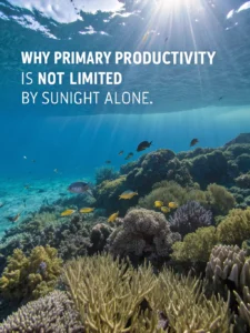 primary productivity is not limited by