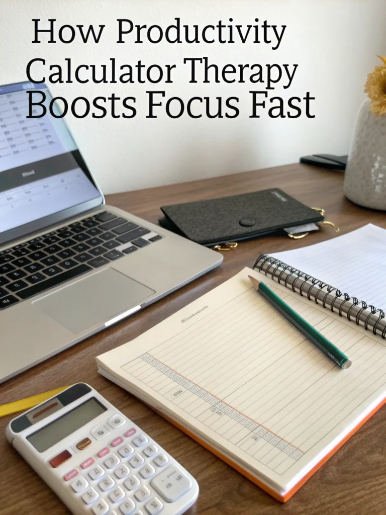 productivity calculator therapy