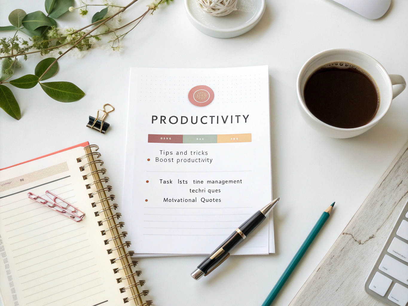 Productivity Cheat Sheet Ingredients