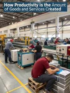 productivity is the amount of goods and services