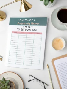 productivity planner template
