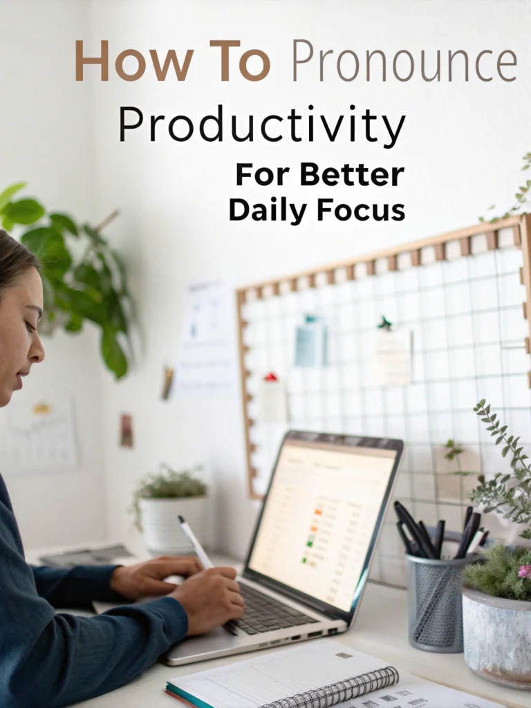 pronounce productivity
