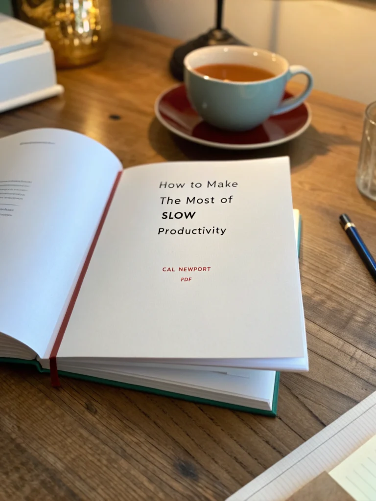 slow productivity cal newport pdf