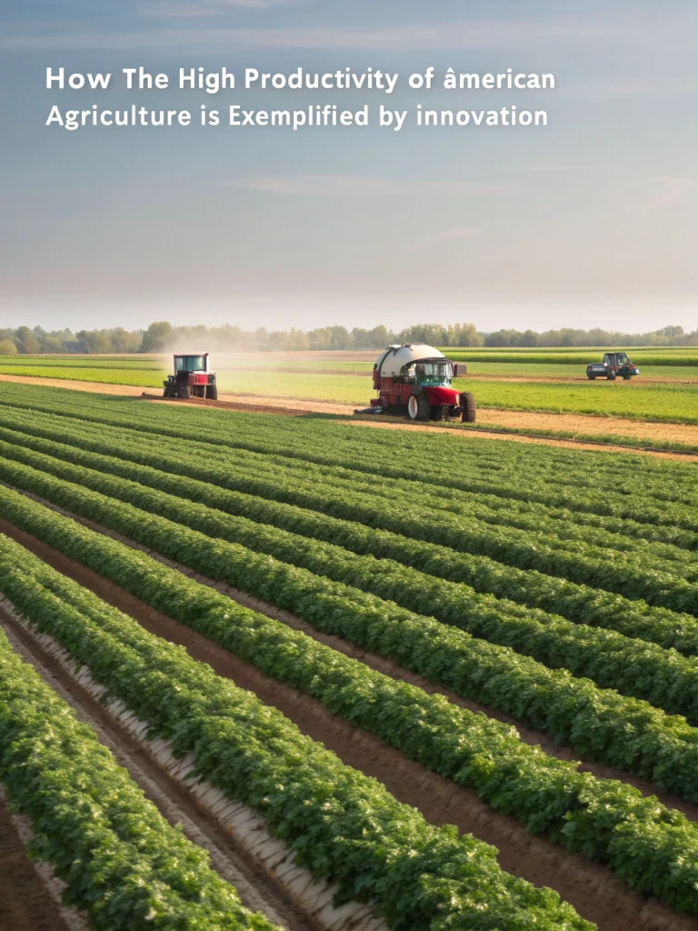 the high productivity of american agriculture is exemplified by