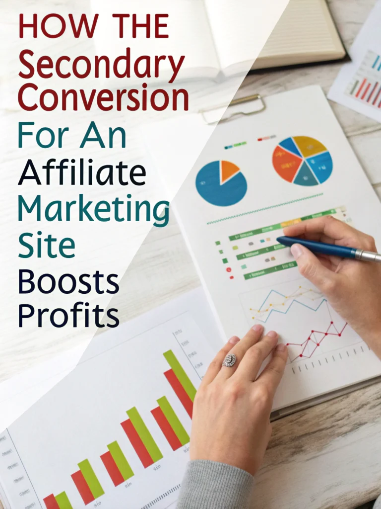 the secondary conversion for an affiliate marketing site is