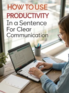 use productivity in a sentence