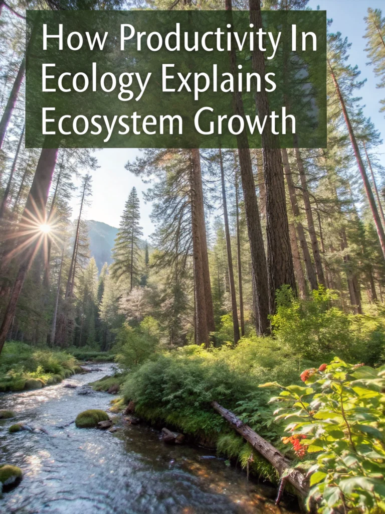 what is productivity in ecology