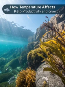 what is the relationship between temperature and kelp productivity