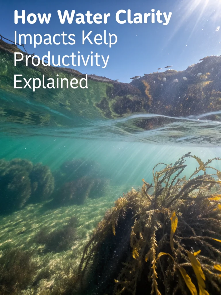 what is the relationship between water clarity and kelp productivity