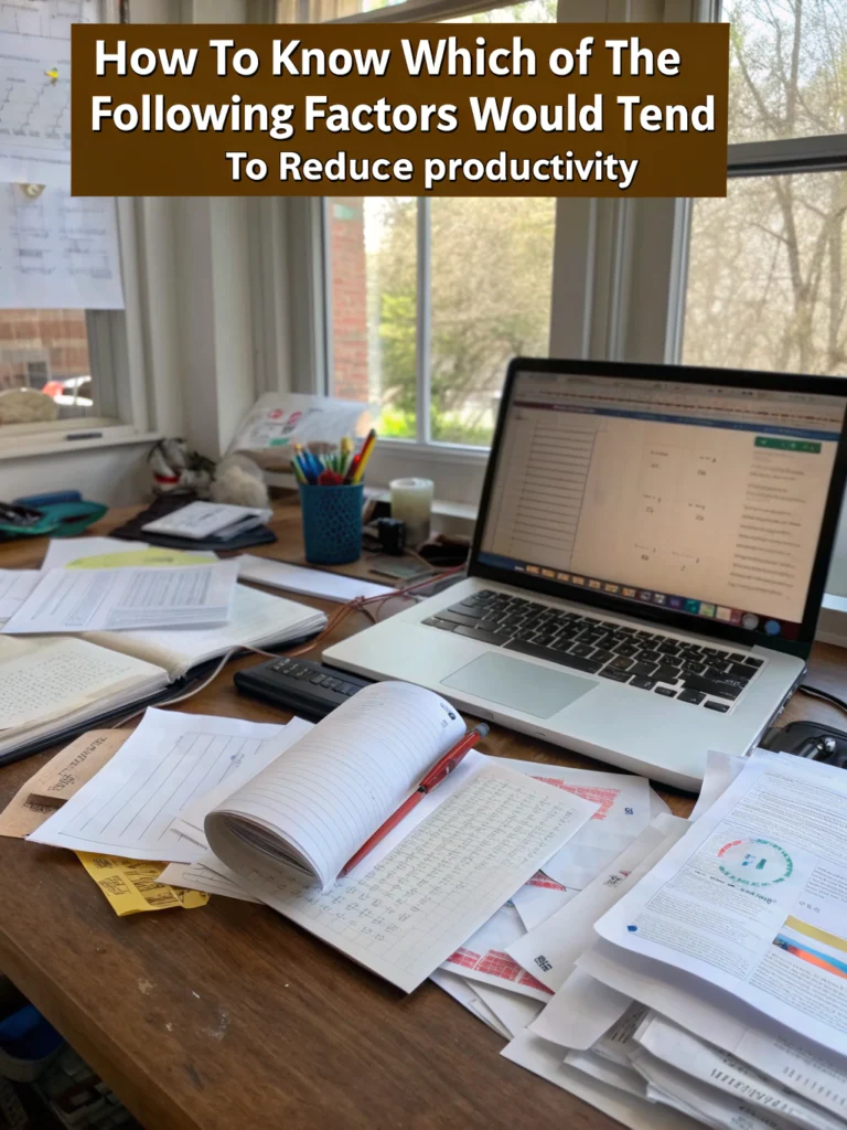 which of the following factors would tend to reduce productivity