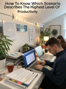 which scenario describes the highest level of productivity