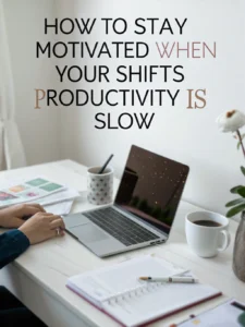 your shifts productivity is slow