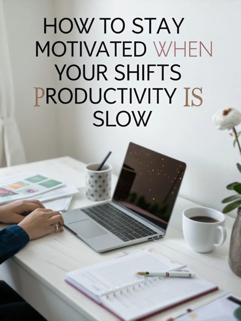 your shifts productivity is slow